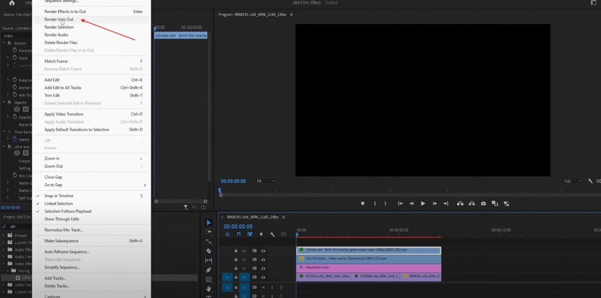 select render into out