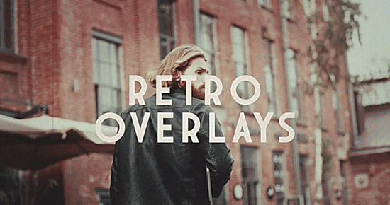 old film effect overlays