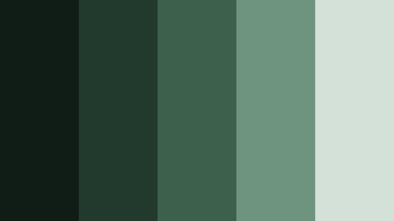 old growth stories dark film green color palette with hex codes