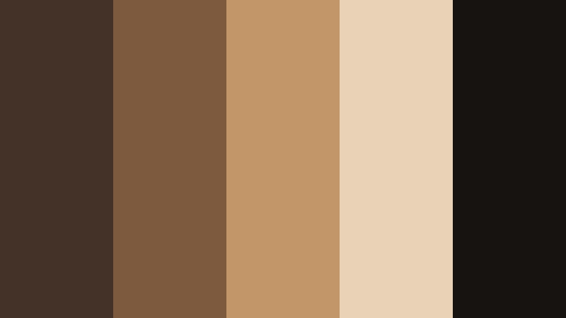 old studio backlot filmic shadow brown color palette with hex codes