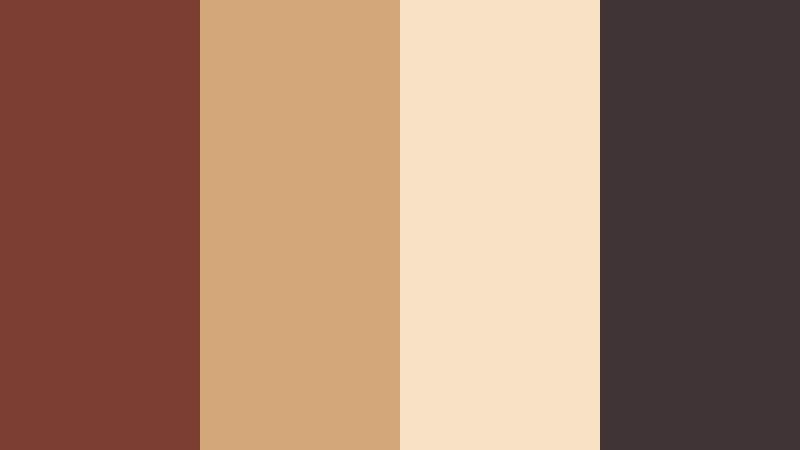 old studio backlot retro sienna color palette with hex codes