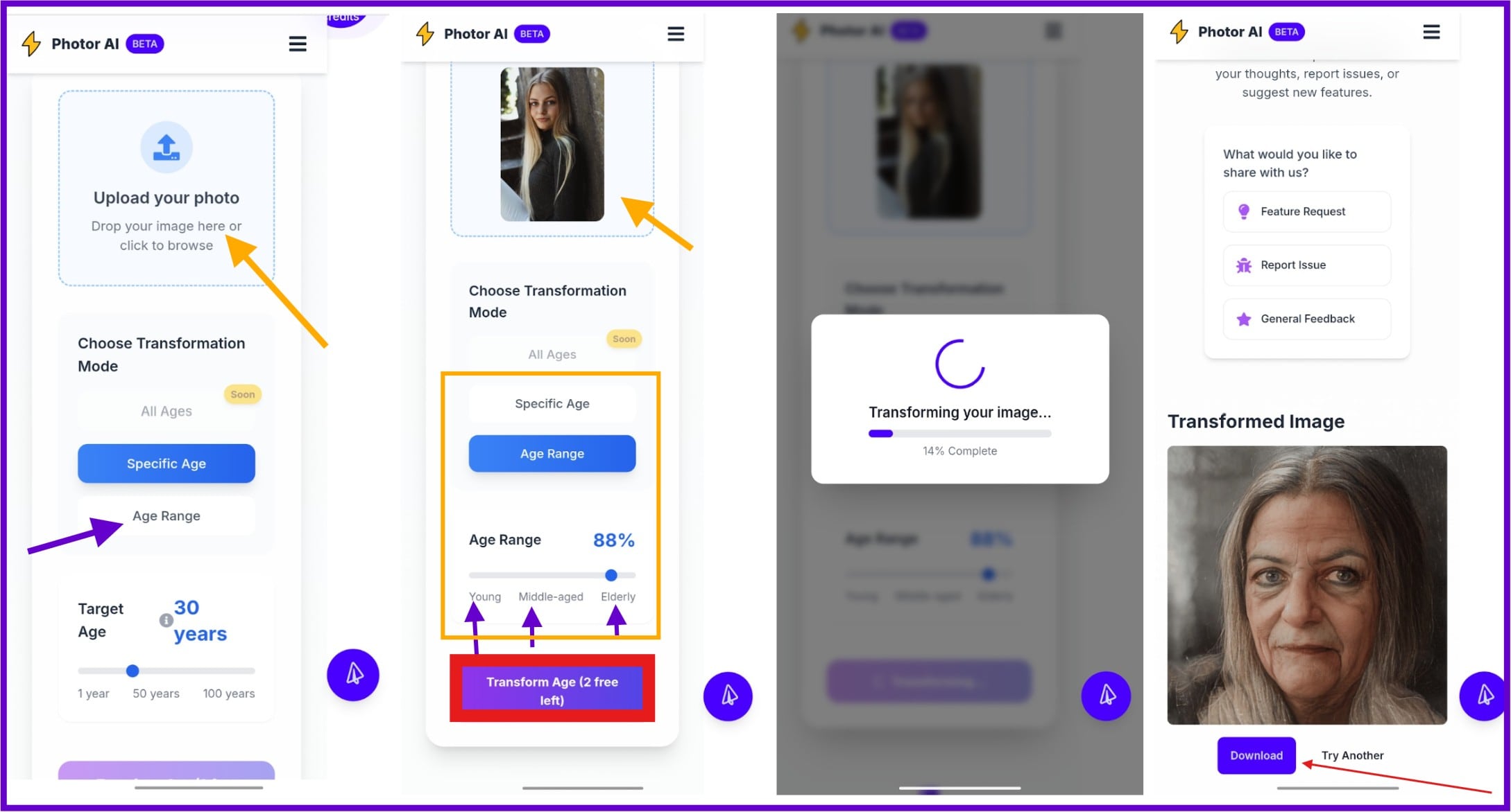 transforming image with photor ai