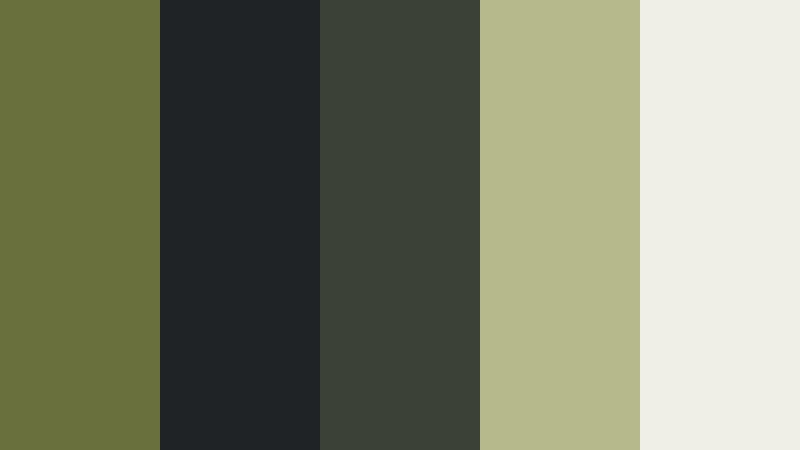 olive charcoal interface mossy olive color palette with hex codes
