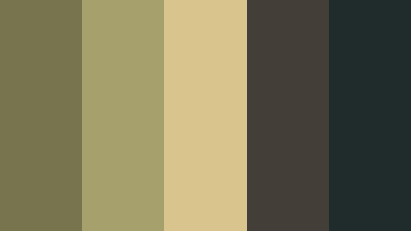 olive cinema frame film look color color palette with hex codes