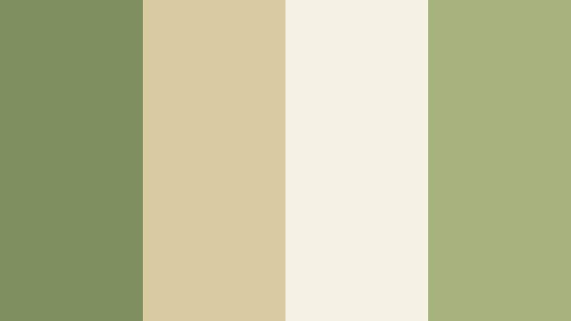 olive field horizon olive mist color palette with hex codes
