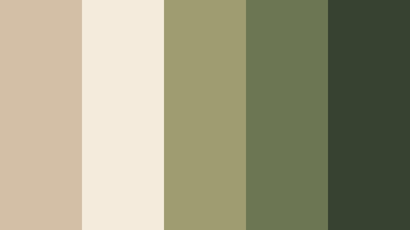 olive grove clay clay beige color palette with hex codes