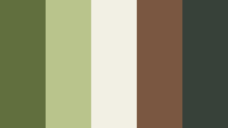 olive grove expedition filmic olive color palette with hex codes