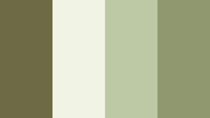 olive grove morning olive clay color palette with hex codes