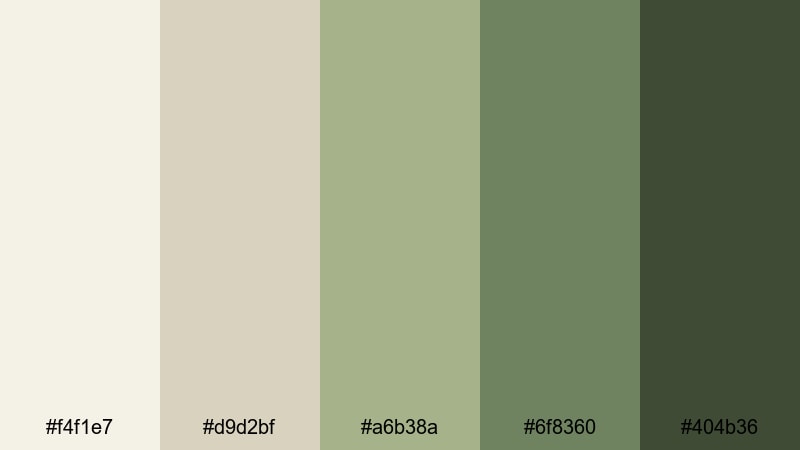 olive grove reception rustic wedding color palette with hex codes