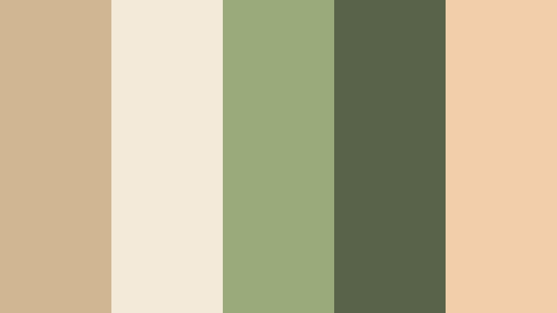 olive grove retreat sandstone beige color palette with hex codes