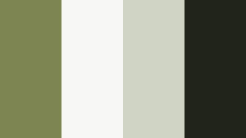olive interface clean soft olive drab color palette with hex codes