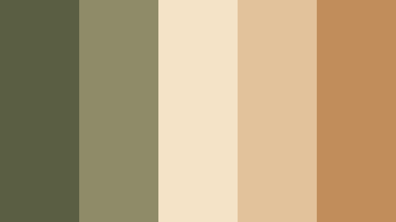 olive latte morning charred olive color palette with hex codes