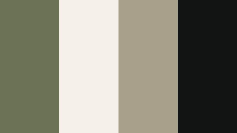 olive noir frame dusty olive color palette with hex codes