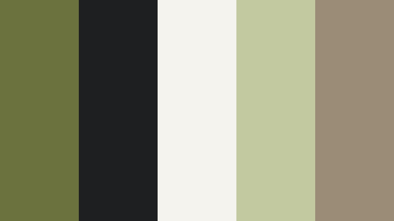 olive streetwear blend mossy olive color palette with hex codes