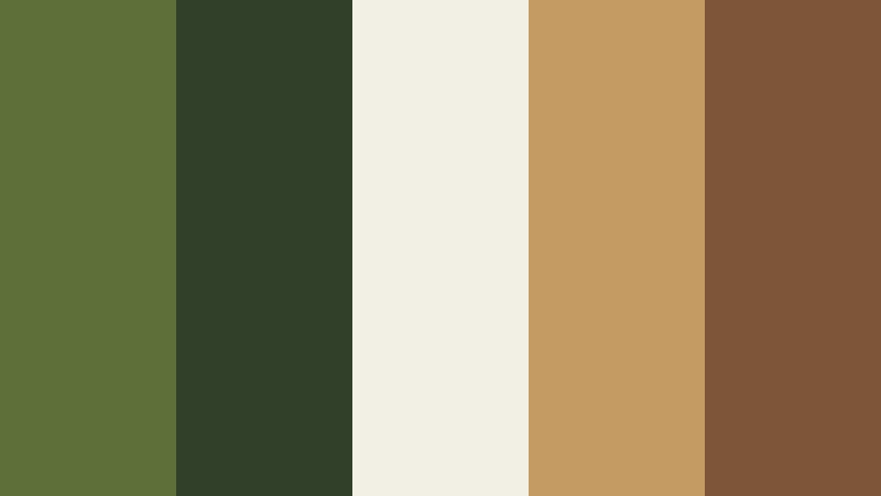 olive trail adventure classic olive color palette with hex codes