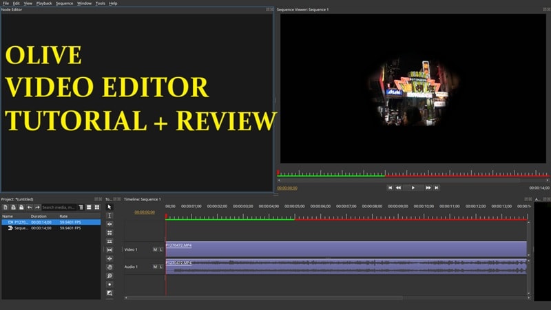 review and tutorial olive video editor