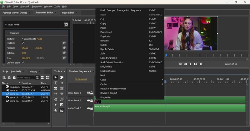 olive editor tools
