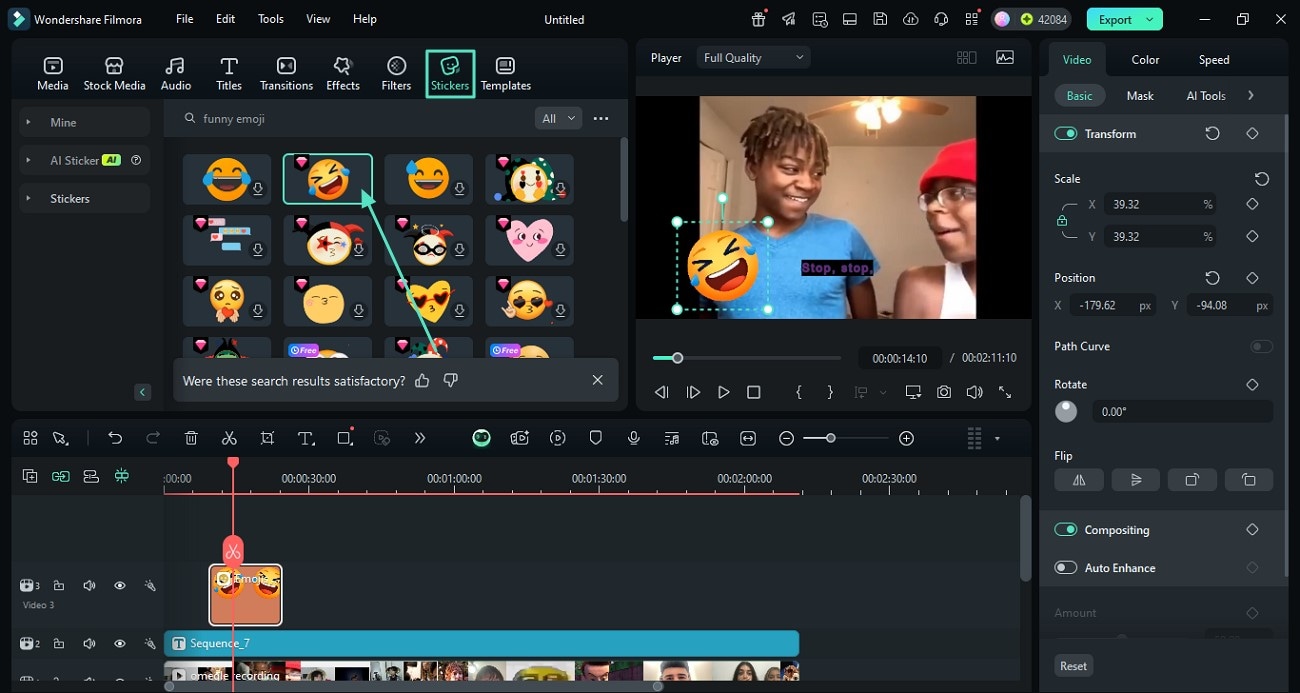 add hilarious stickers