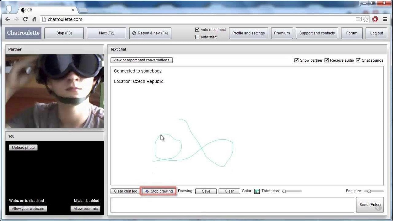 use chatroulette random video chats