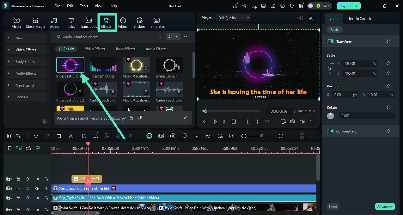 include visual effects