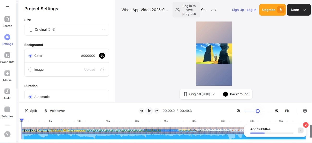 use veed to generate subtitles