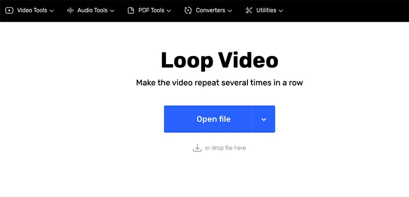 faça loop do vídeo no video cutter online