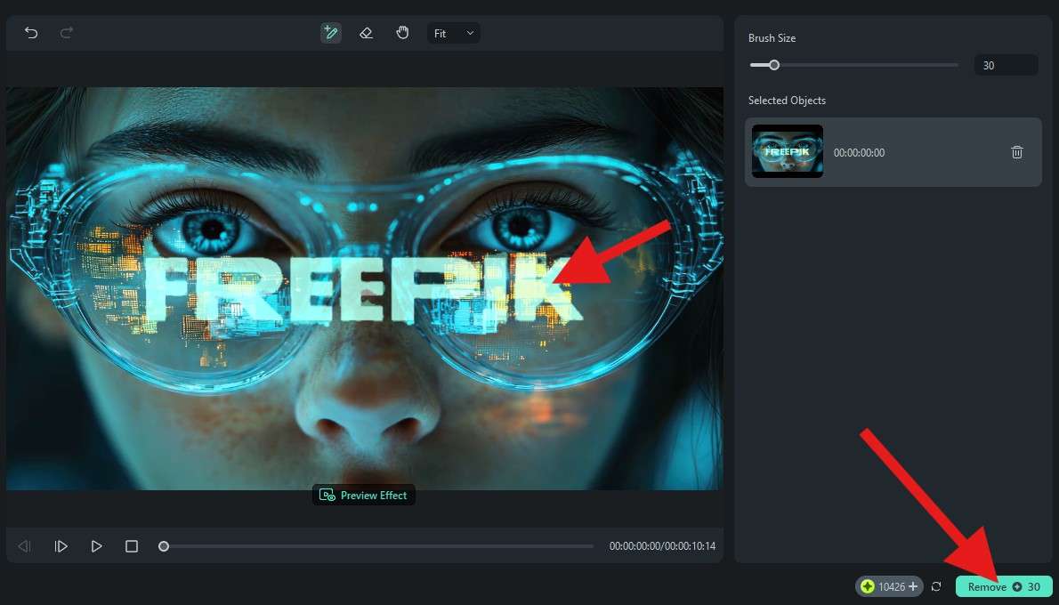 use ai object remover for watermarks
