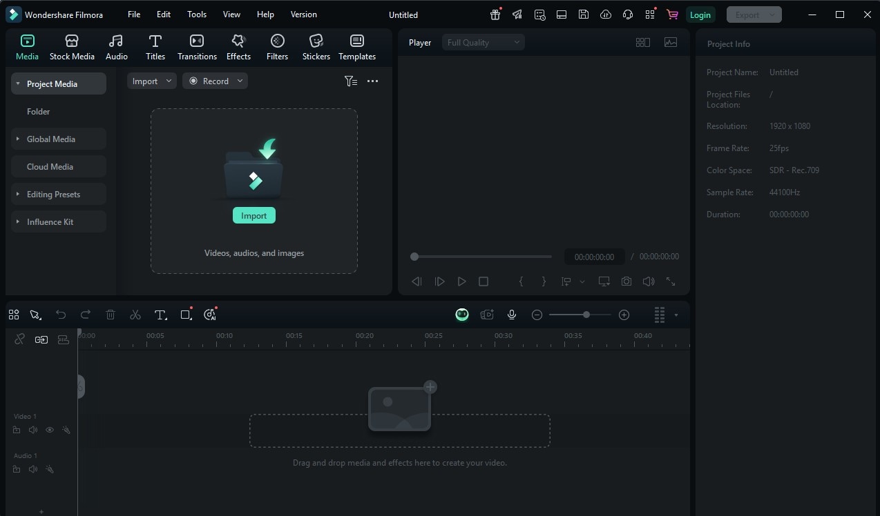 wondershare filmora interface