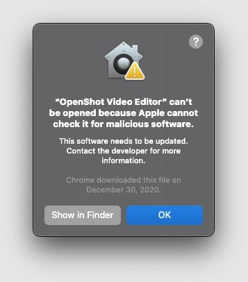 Openshot issue