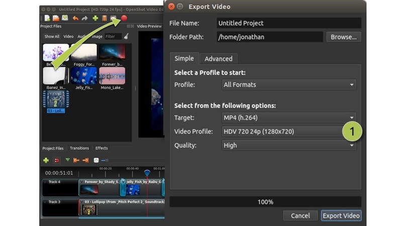 exporting videos after editing