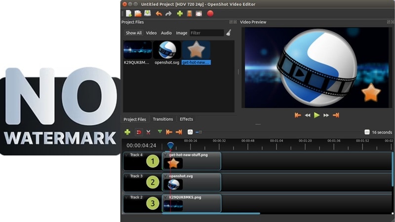 openshot export video with no watermark