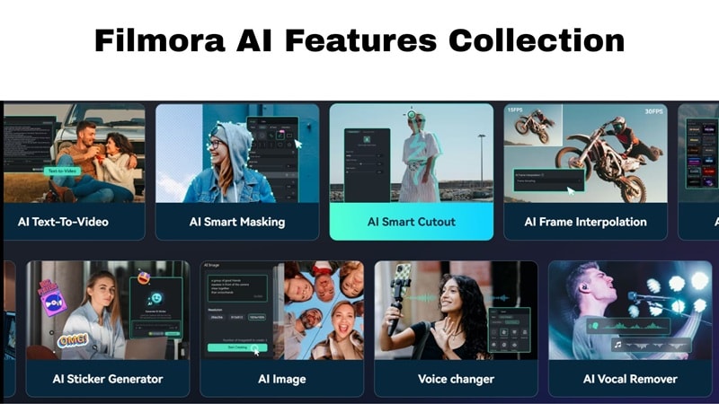 filmora ai features collection