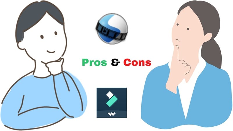 filmora vs openshot pros and cons