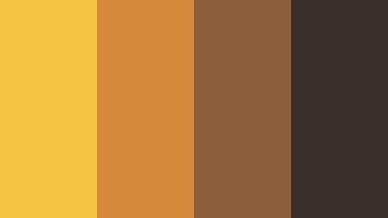 orbiting harvest hearth planetary gold color palette with hex codes