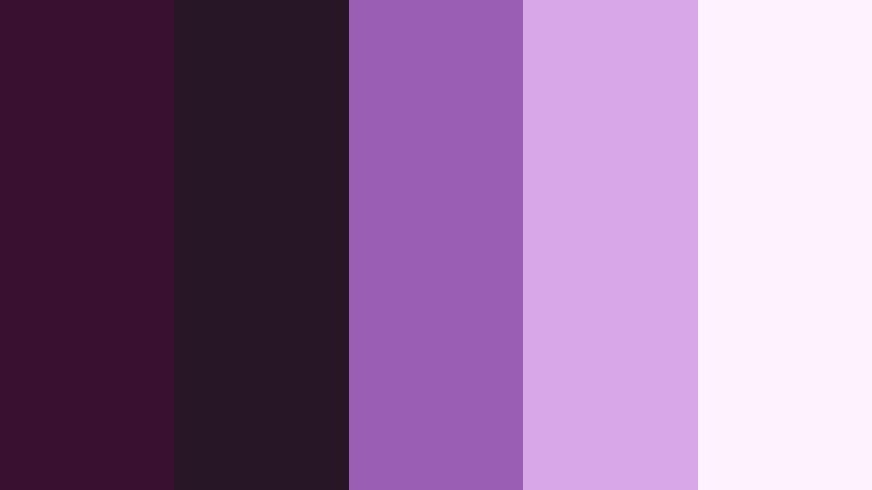 orchid letterbox dream deep aubergine color palette with hex codes