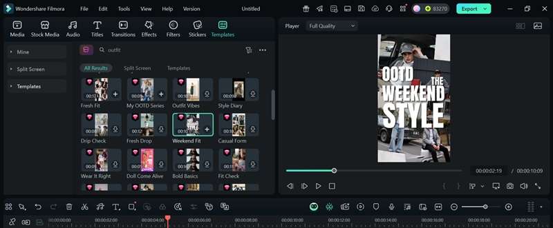 make pinterest outfit collage with filmora