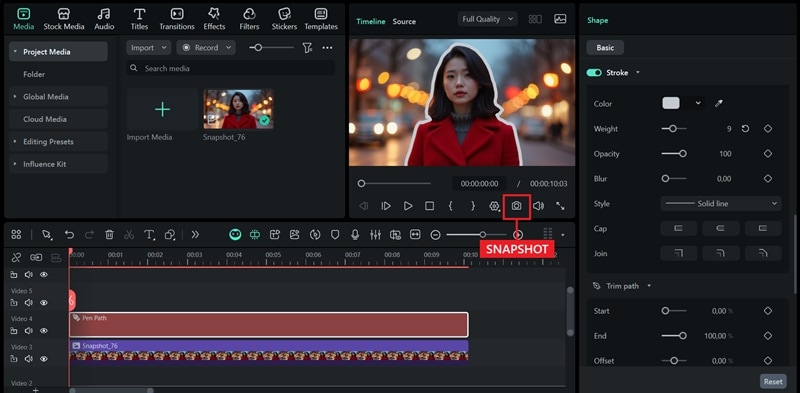 save image using snapshot