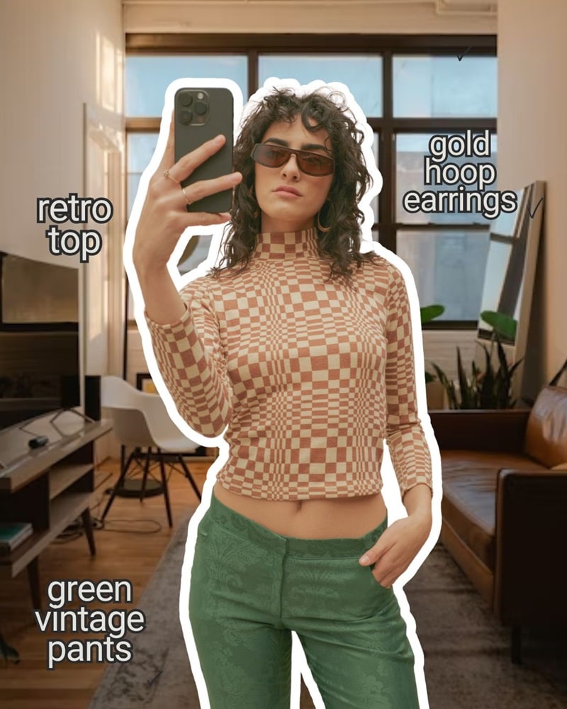 use outline for selfie