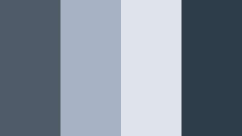 overcast city morning cool denim gray color palette with hex codes