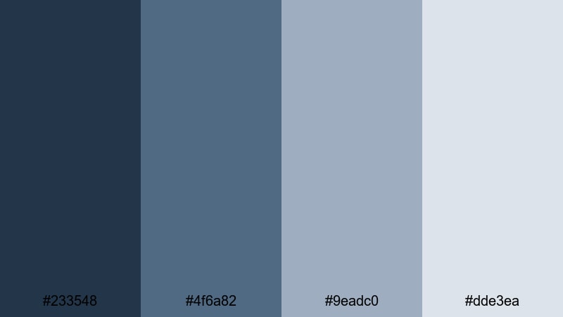 overcast marina calm nautical color palette with hex codes