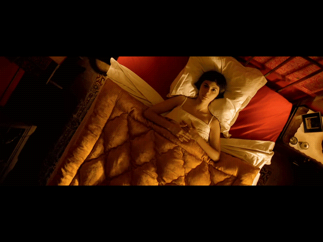 overhead shot example from amelie movie