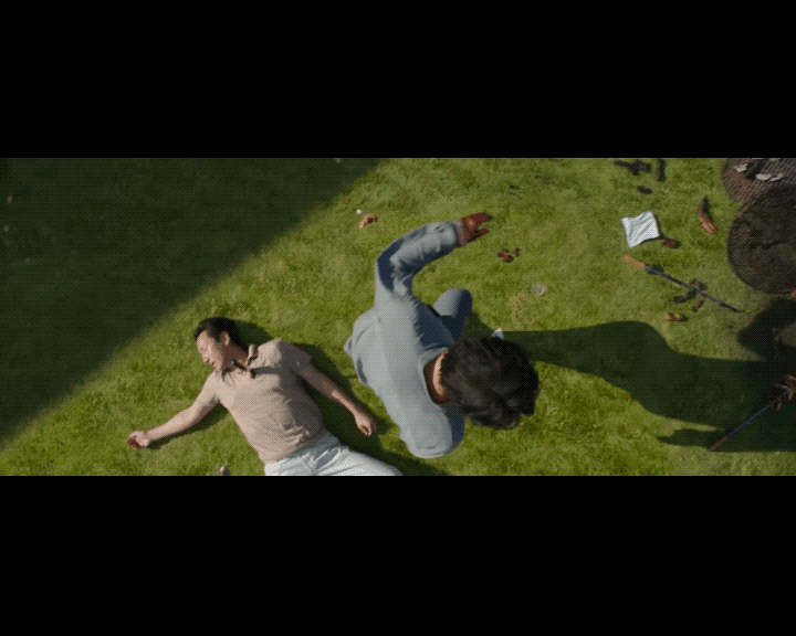 overhead shot example from the parasite