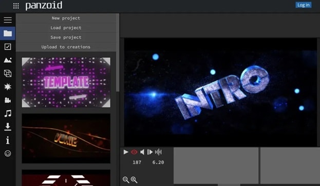 online free outro maker interface
