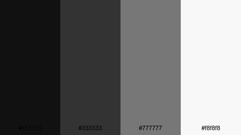 paper ink contrast charcoal color palette with hex codes