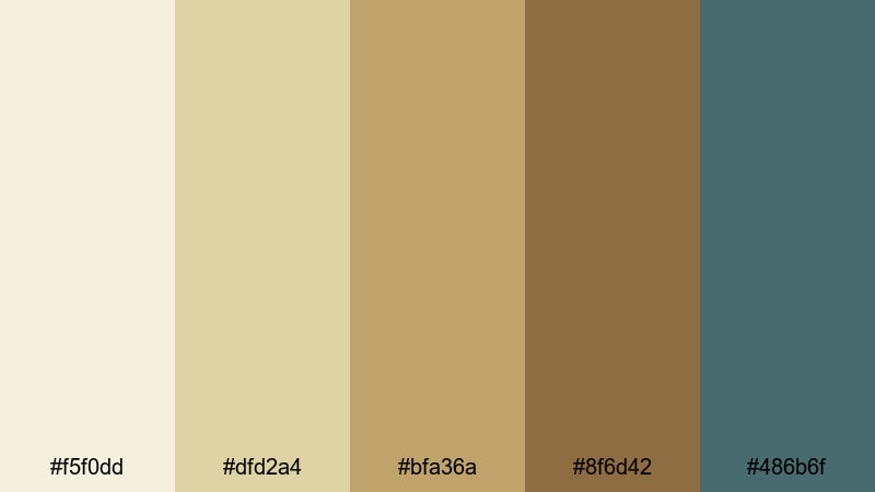 papyrus morning light ancient egypt color palette with hex codes