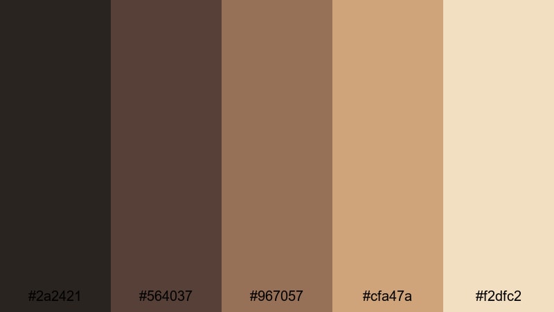 parlour phonograph sheen steampunk color palette with hex codes