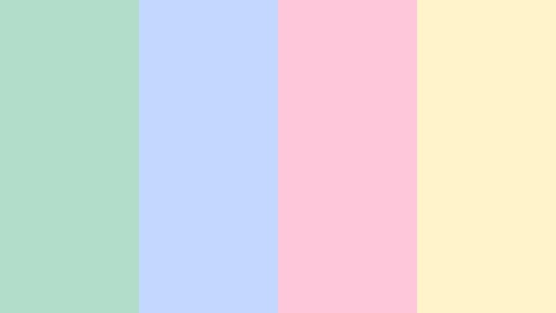 pastel arcade dream powdered mint color palette with hex codes