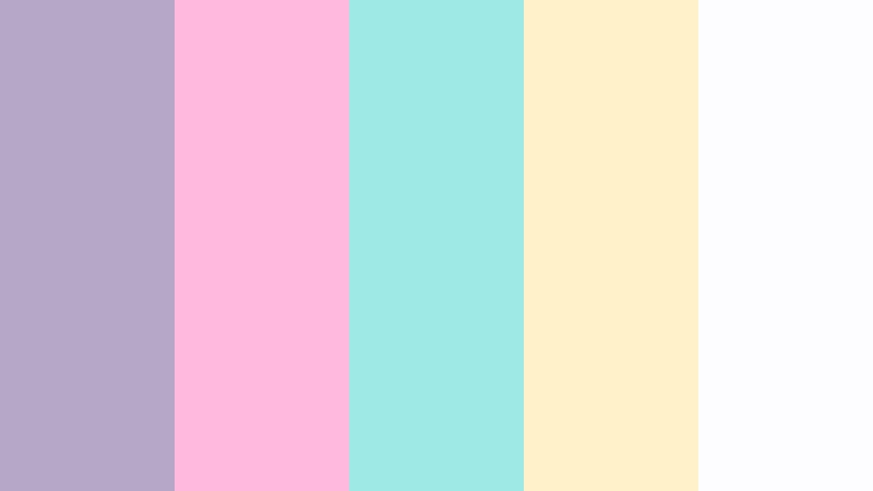 pastel arcade dreams ash lavender color palette with hex codes