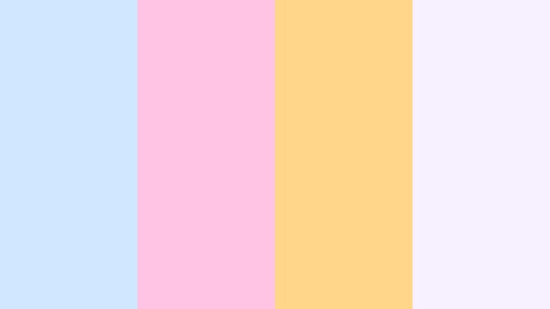 pastel arcade glow cloud blue color palette with hex codes