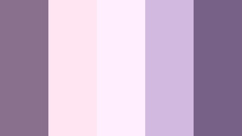 pastel cloud mauve mauve shadow color palette with hex codes